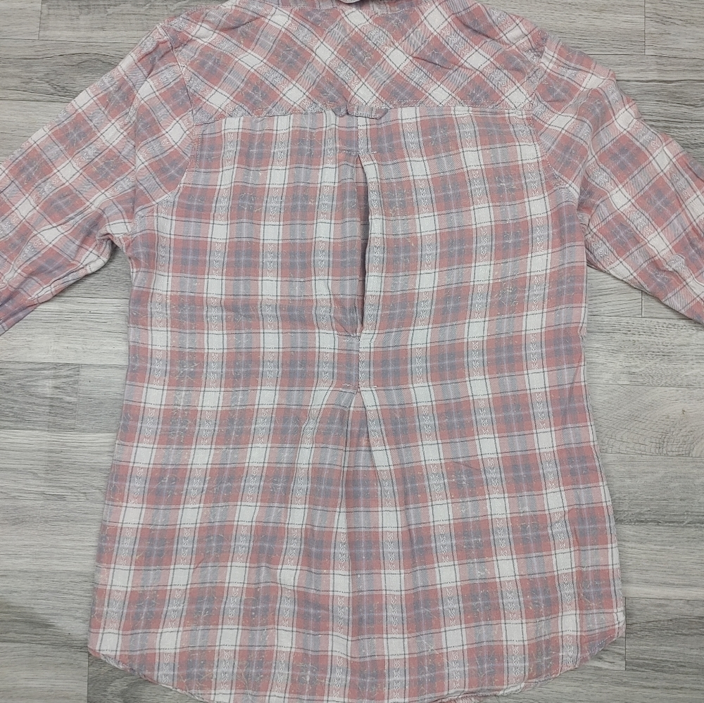 Bke Western Style Pattern Button Down Top - image 6